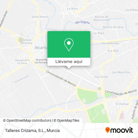 Mapa Talleres Crizama, S.L.