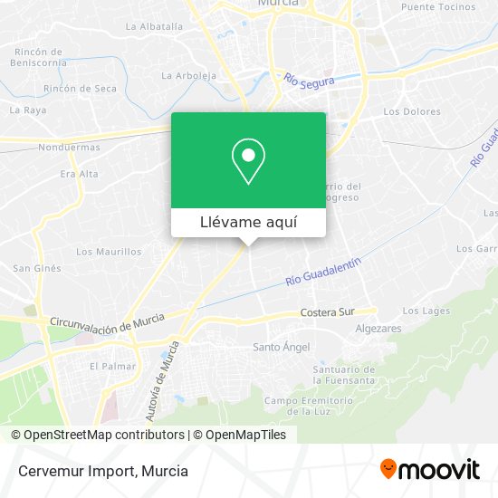 Mapa Cervemur Import