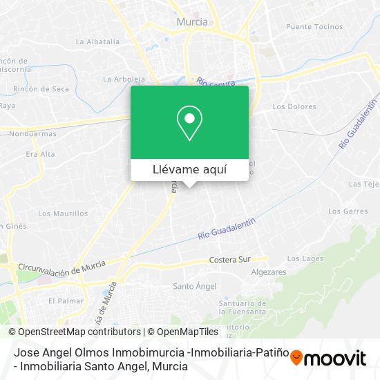 Mapa Jose Angel Olmos Inmobimurcia -Inmobiliaria-Patiño - Inmobiliaria Santo Angel