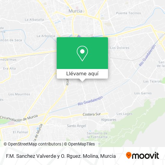 Mapa F.M. Sanchez Valverde y O. Rguez. Molina