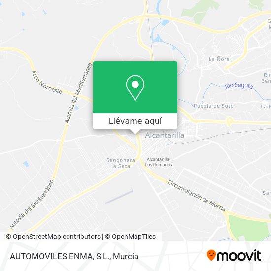 Mapa AUTOMOVILES ENMA, S.L.