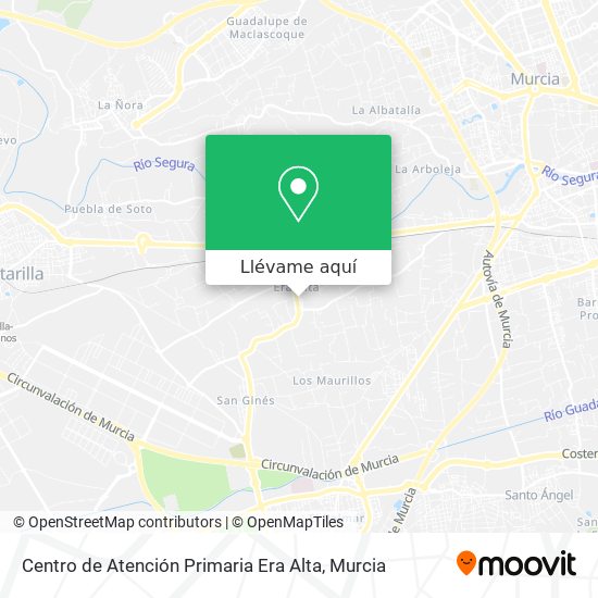 Mapa Centro de Atención Primaria Era Alta