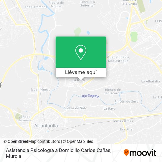 Mapa Asistencia Psicología a Domicilio Carlos Cañas