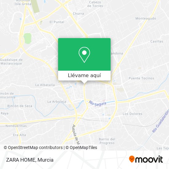 Mapa ZARA HOME