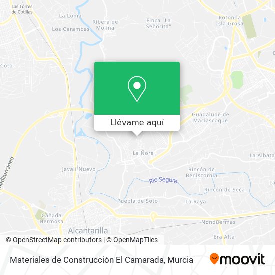 Mapa Materiales de Construcción El Camarada