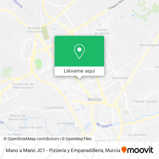 Mapa Mano a Mano JC1 - Pizzería y Empanadillería