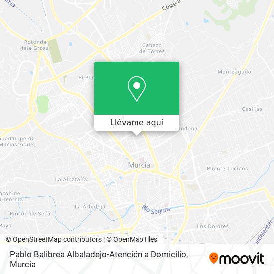 Mapa Pablo Balibrea Albaladejo-Atención a Domicilio