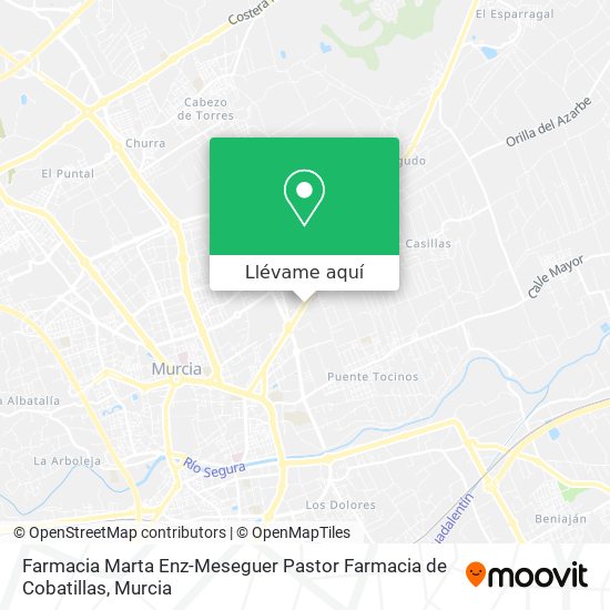 Mapa Farmacia Marta Enz-Meseguer Pastor Farmacia de Cobatillas