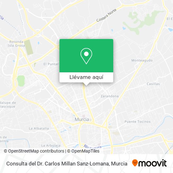 Mapa Consulta del Dr. Carlos Millan Sanz-Lomana