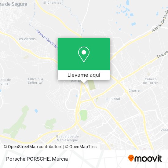 Mapa Porsche PORSCHE
