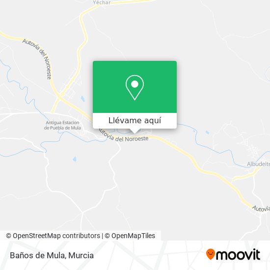 Mapa Baños de Mula