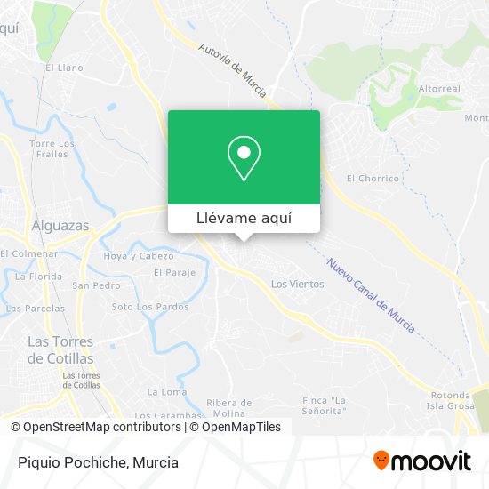 Mapa Piquio Pochiche