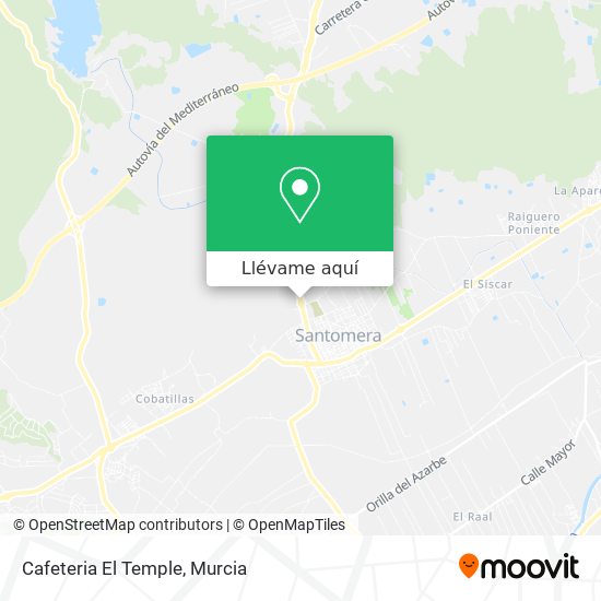 Mapa Cafeteria El Temple