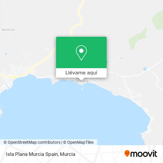 Mapa Isla Plana Murcia Spain