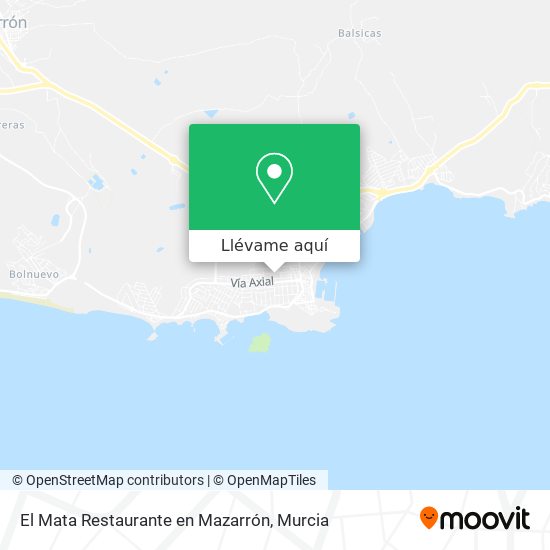 Mapa El Mata Restaurante en Mazarrón