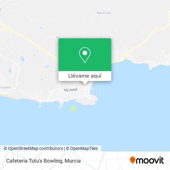 Mapa Cafeteria Tutu's Bowling