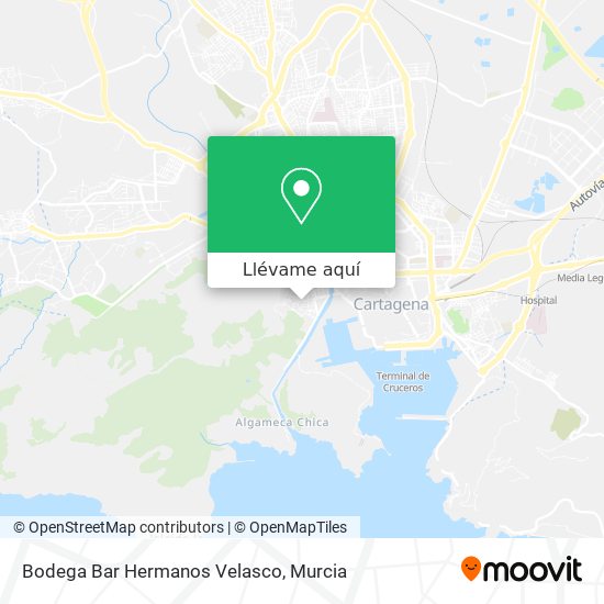 Mapa Bodega Bar Hermanos Velasco