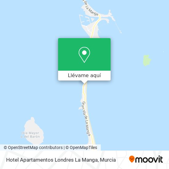 Mapa Hotel Apartamentos Londres La Manga