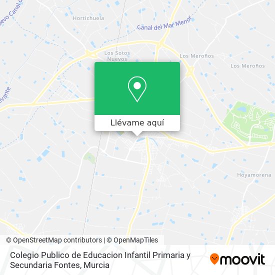 Mapa Colegio Publico de Educacion Infantil Primaria y Secundaria Fontes