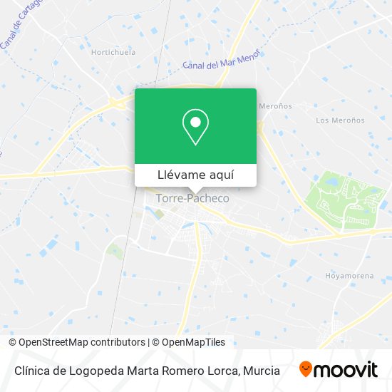 Mapa Clínica de Logopeda Marta Romero Lorca