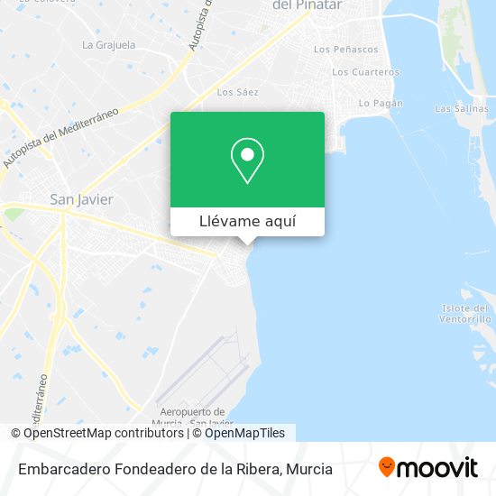 Mapa Embarcadero Fondeadero de la Ribera