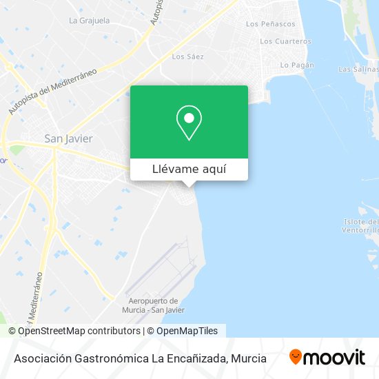 Mapa Asociación Gastronómica La Encañizada