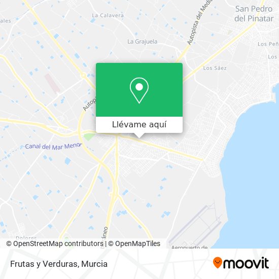 Mapa Frutas y Verduras