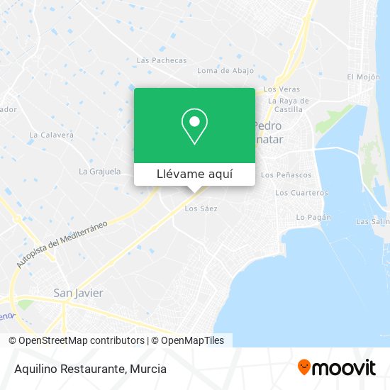 Mapa Aquilino Restaurante
