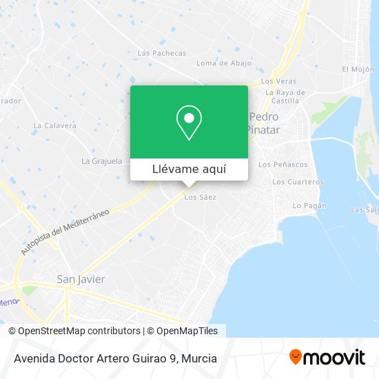 Mapa Avenida Doctor Artero Guirao 9