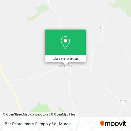 Mapa Bar-Restaurante Campo y Sol