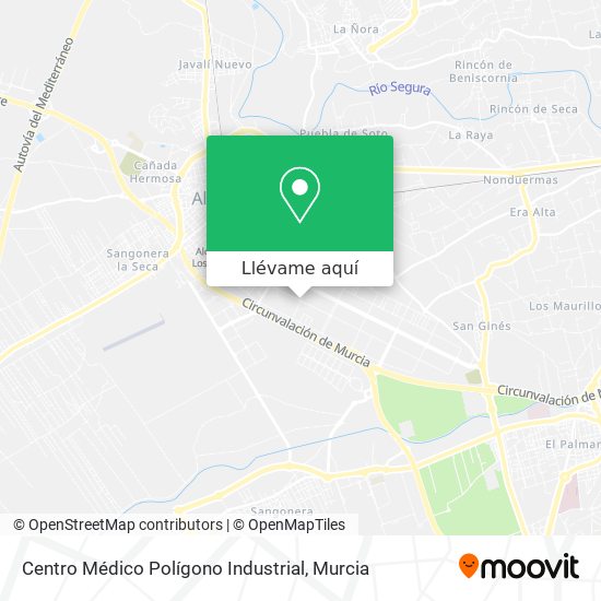 Mapa Centro Médico Polígono Industrial