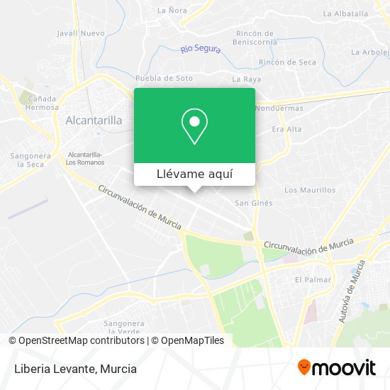 Mapa Liberia Levante