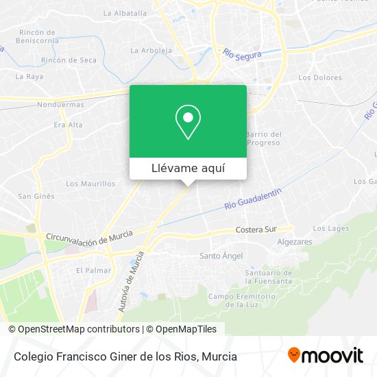 Mapa Colegio Francisco Giner de los Rios