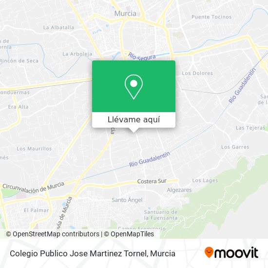 Mapa Colegio Publico Jose Martinez Tornel