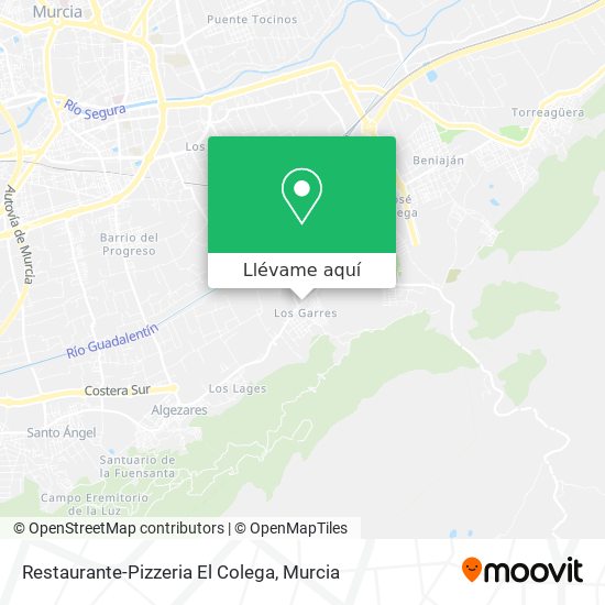 Mapa Restaurante-Pizzeria El Colega
