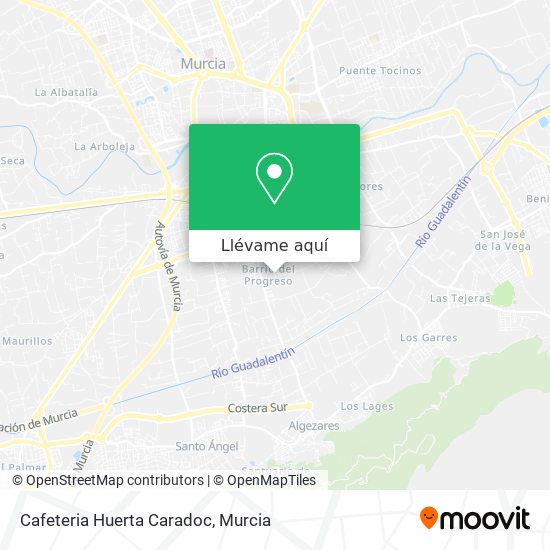 Mapa Cafeteria Huerta Caradoc