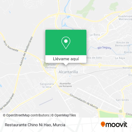 Mapa Restaurante Chino Ni Hao