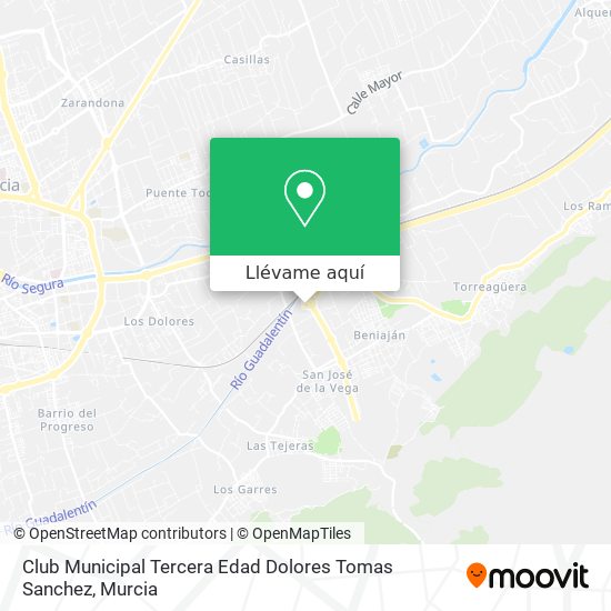 Mapa Club Municipal Tercera Edad Dolores Tomas Sanchez