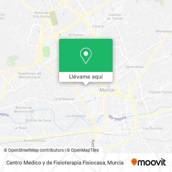 Mapa Centro Medico y de Fisioterapia Fisiocasa