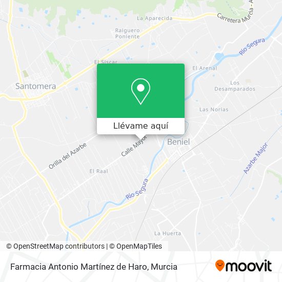 Mapa Farmacia Antonio Martínez de Haro