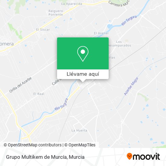 Mapa Grupo Multikem de Murcía