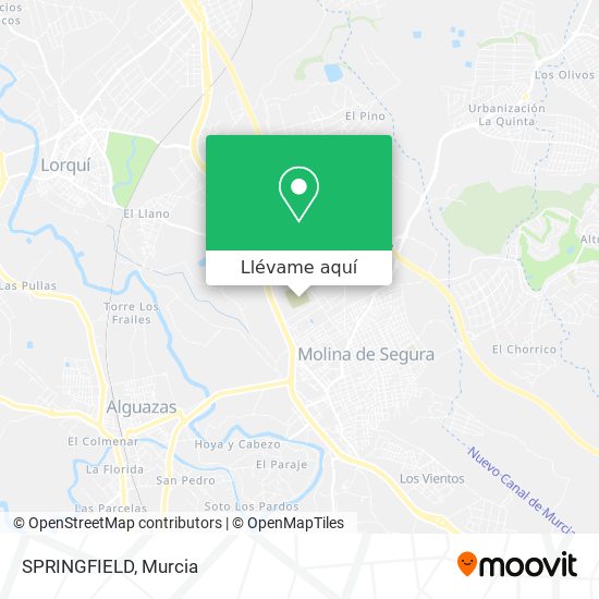 Mapa SPRINGFIELD