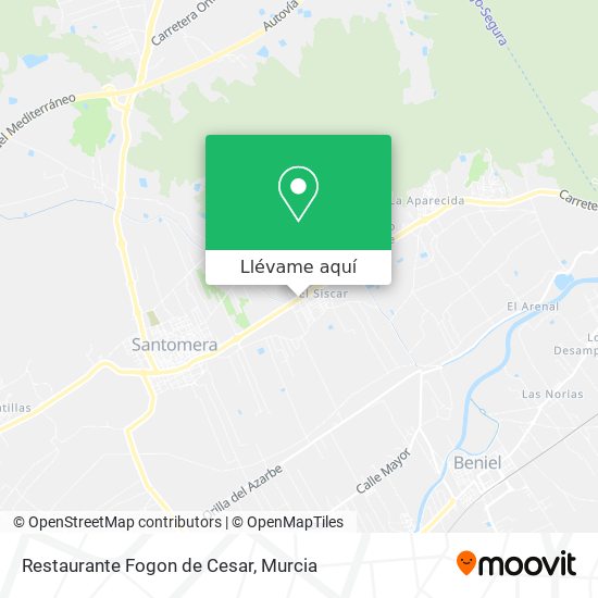 Mapa Restaurante Fogon de Cesar