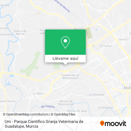 Mapa Um - Parque Científico Granja Veterinaria de Guadalupe