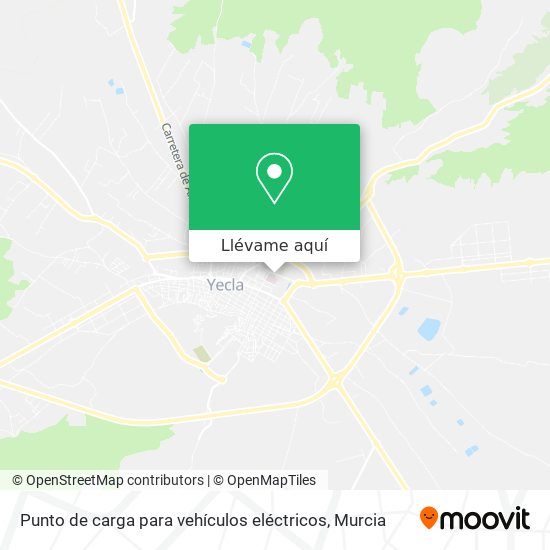 Mapa Punto de carga para vehículos eléctricos