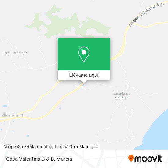 Mapa Casa Valentina B & B