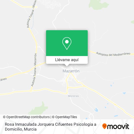 Mapa Rosa Inmaculada Jorquera Cifuentes Psicologia a Domicilio
