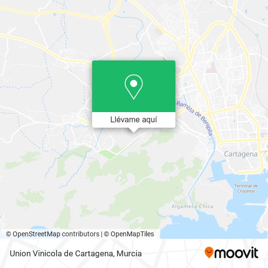 Mapa Union Vinicola de Cartagena