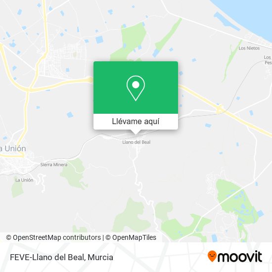 Mapa FEVE-Llano del Beal