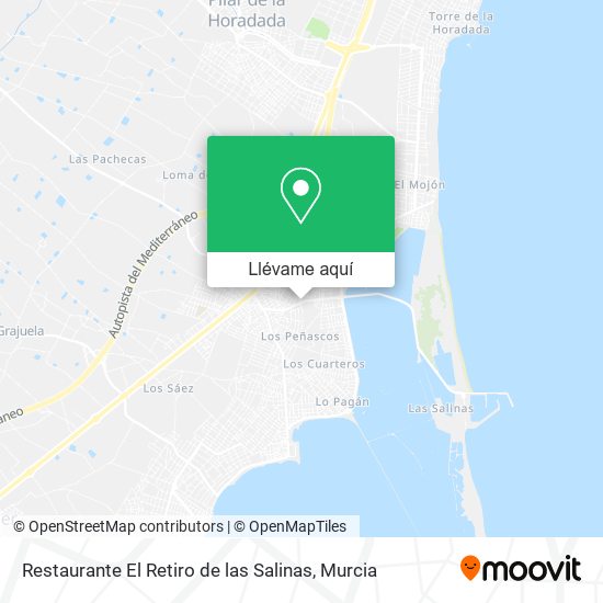 Mapa Restaurante El Retiro de las Salinas